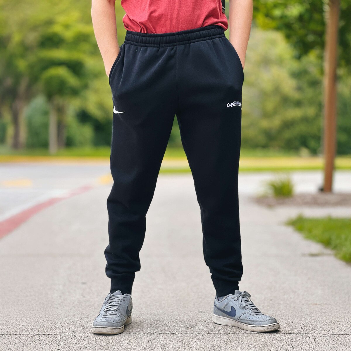 Nike® Cyclones Script Black Joggers Sweatpants